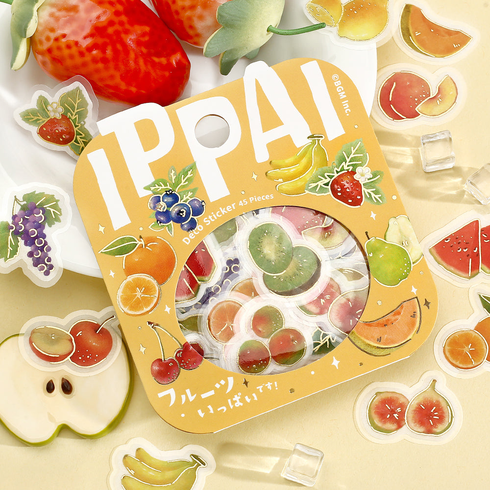BGM Foil Stamping Flake Seal: IPPAI — Fruits Galore — close-up