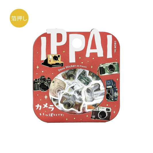 BGM Foil Stamping Flake Seal: Ippai — Full of Cameras — sheet front