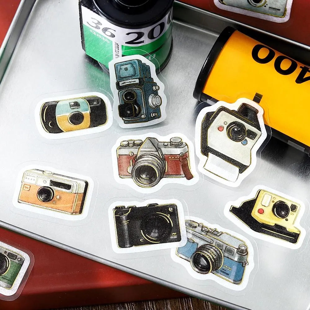 BGM Foil Stamping Flake Seal: Ippai — Full of Cameras — with packaging