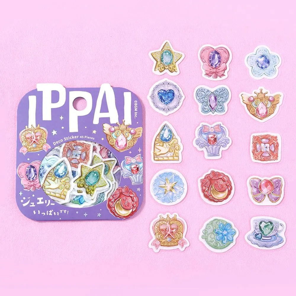 BGM Foil Stamping Flake Seal: Ippai — Full of Jewelry — sticker detail
