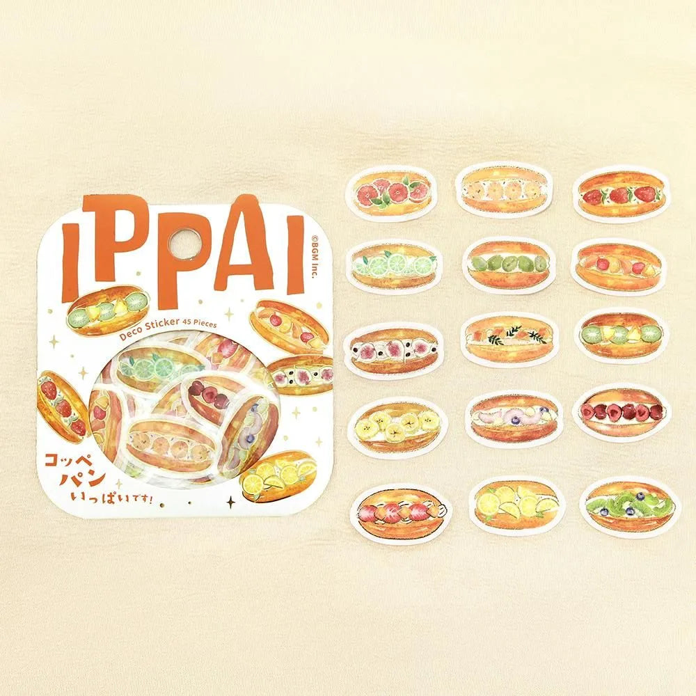 BGM Foil Stamping Flake Seal: Ippai — Full of Koppepan — sticker detail
