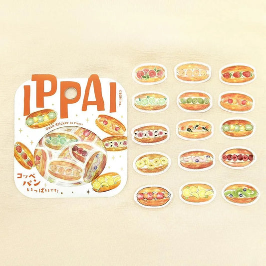 BGM Foil Stamping Flake Seal: Ippai — Full of Koppepan — sticker detail
