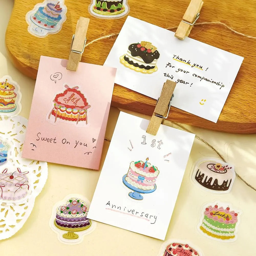 BGM Foil Stamping Flake Seal: Ippai — Full of Whole Cakes — with packaging