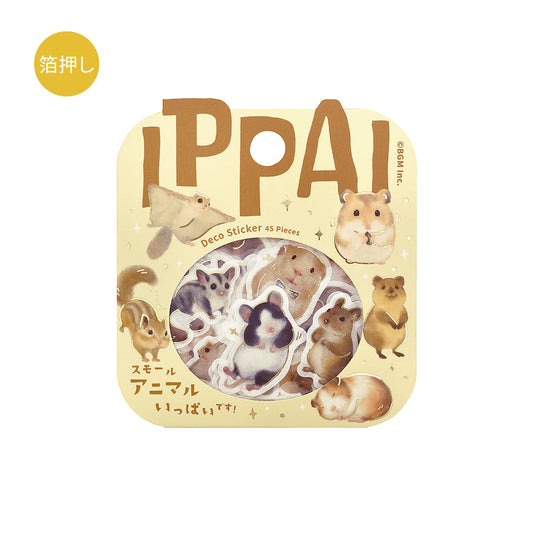 BGM Foil Stamping Flake Seal: IPPAI — Small Animals Galore — sheet front