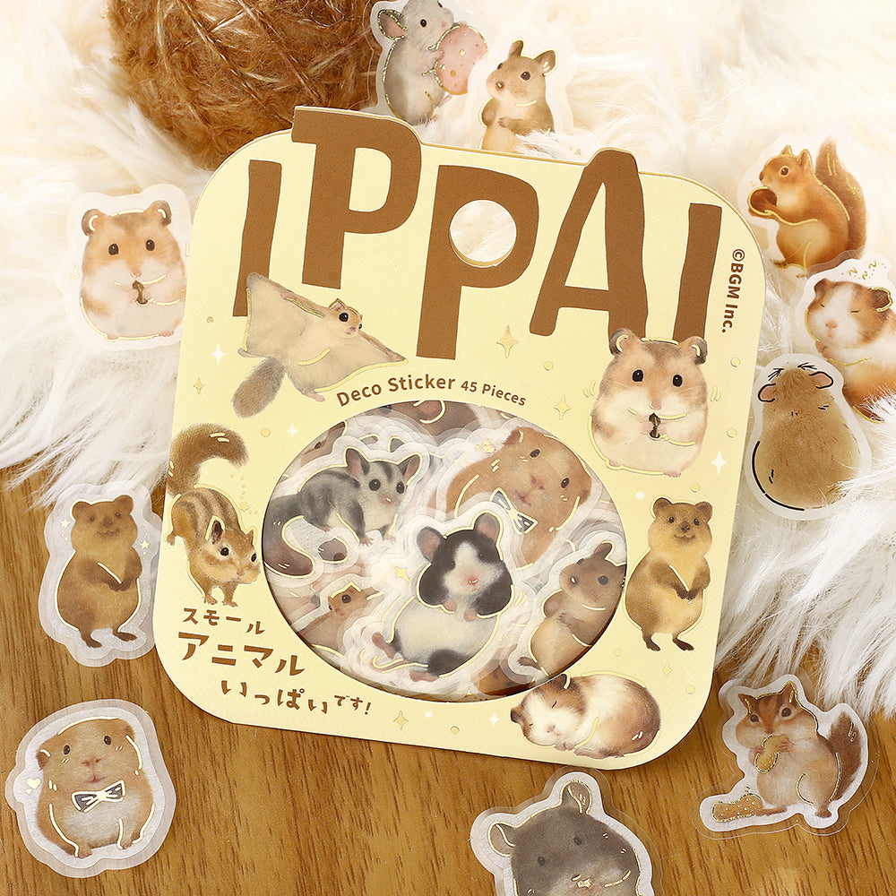 BGM Foil Stamping Flake Seal: IPPAI — Small Animals Galore — close-up