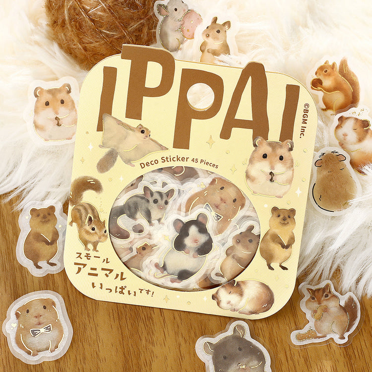 BGM Foil Stamping Flake Seal: IPPAI — Small Animals Galore — close-up