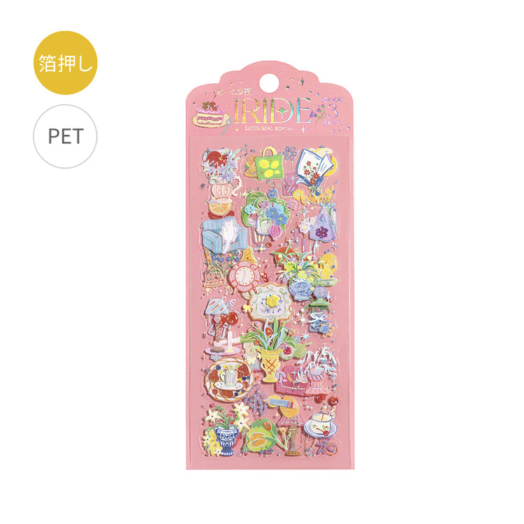 BGM Foil Stamping Iride Seal: Iride — Colors of Living — sheet front