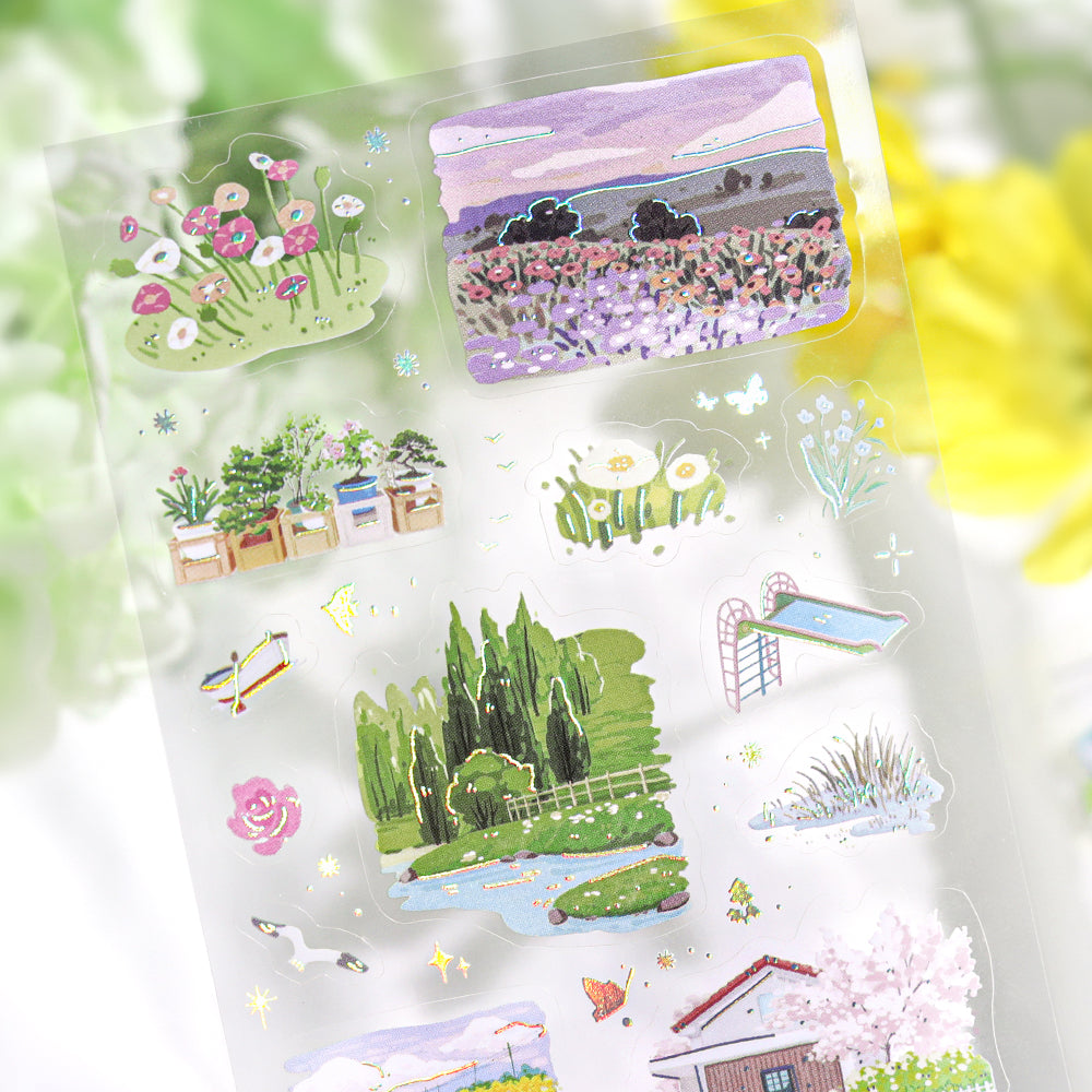 BGM Foil Stamping Iride Seal: Iride — On My Travels — applied in a journal