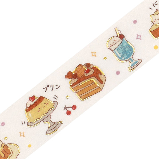 BGM Foil Stamping Masking Tape — Cafe Time — pattern detail