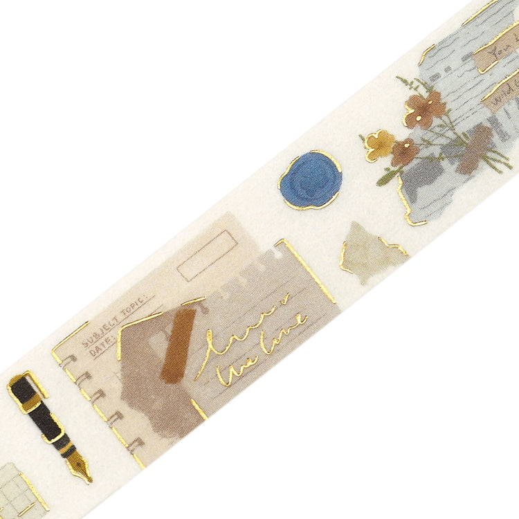 BGM Foil Stamping Masking Tape — Collage Fragments — pattern detail