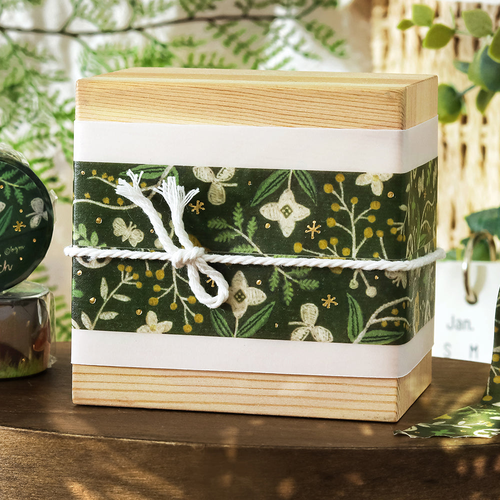 BGM Foil Stamping Masking Tape: Pienistitch — Little Flowers — with packaging