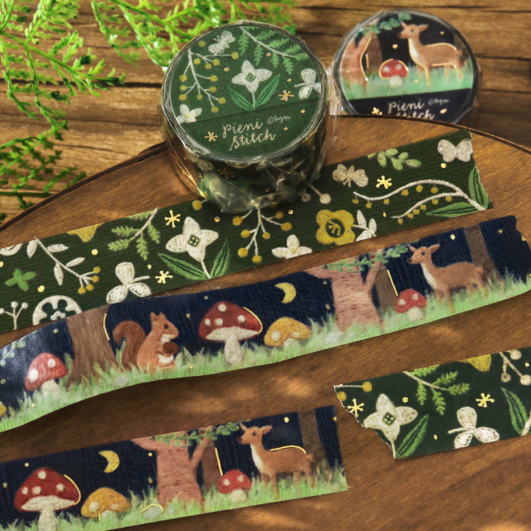 BGM Foil Stamping Masking Tape: Pienistitch — Little Forest — with packaging