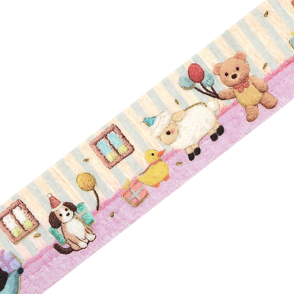 BGM Foil Stamping Masking Tape: Pienistitch — Little Party — pattern detail