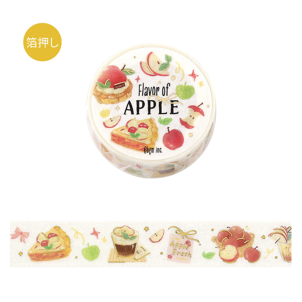 BGM Foil Stamping Masking Tape: Tokimeki Flavor - Apple