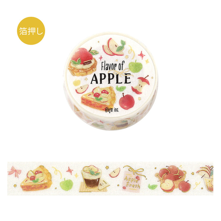 BGM Foil Stamping Masking Tape: Tokimeki Flavor - Apple
