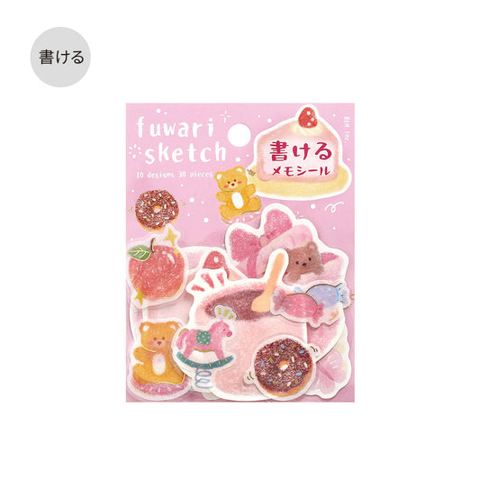 BGM Foil Stamping Memo Seal: Fuwari Sketch - Pink