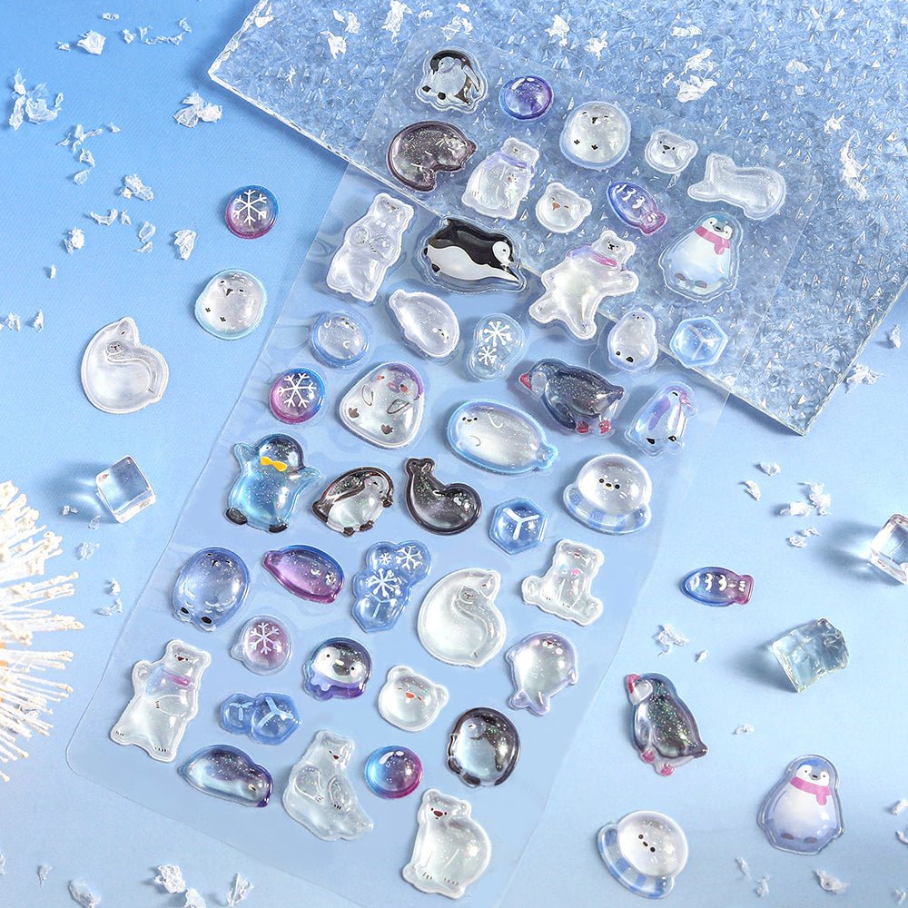 BGM Kyururun Seal — Snowy Animals — sticker detail