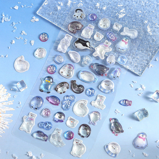 BGM Kyururun Seal — Snowy Animals — sticker detail