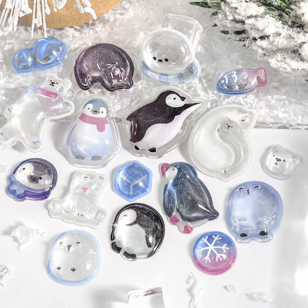 BGM Kyururun Seal — Snowy Animals — applied in a journal