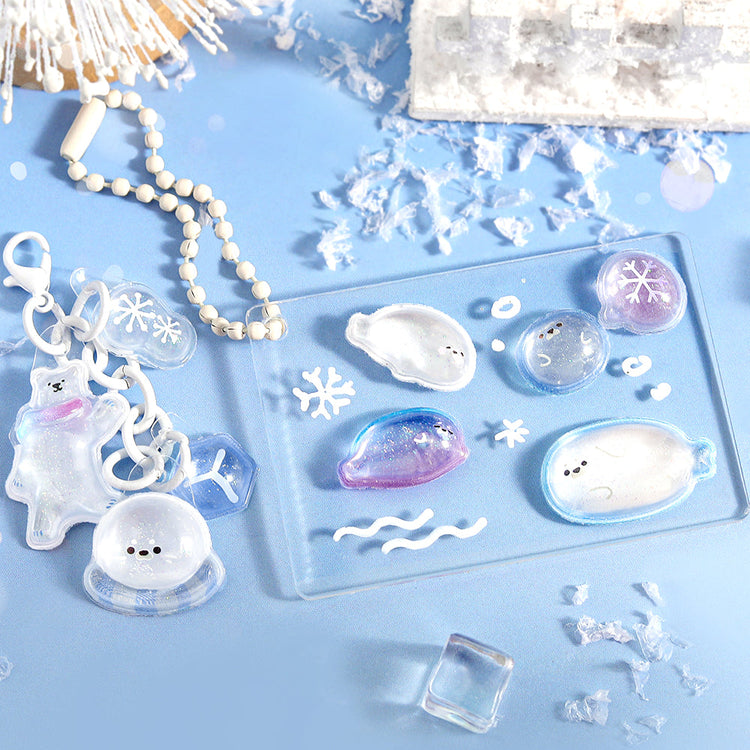 BGM Kyururun Seal — Snowy Animals — with packaging