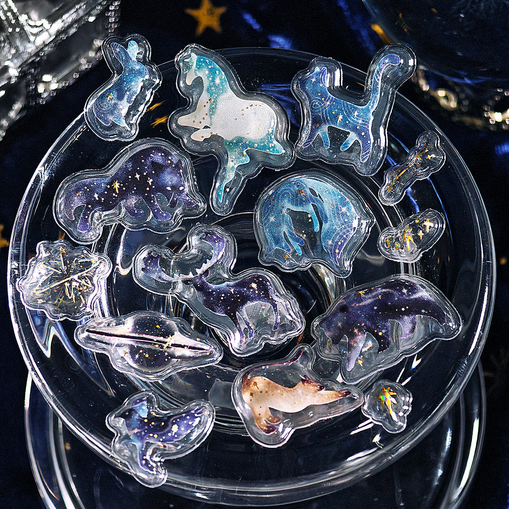 BGM Kyururun Seal — Stardust Magic — applied in a journal