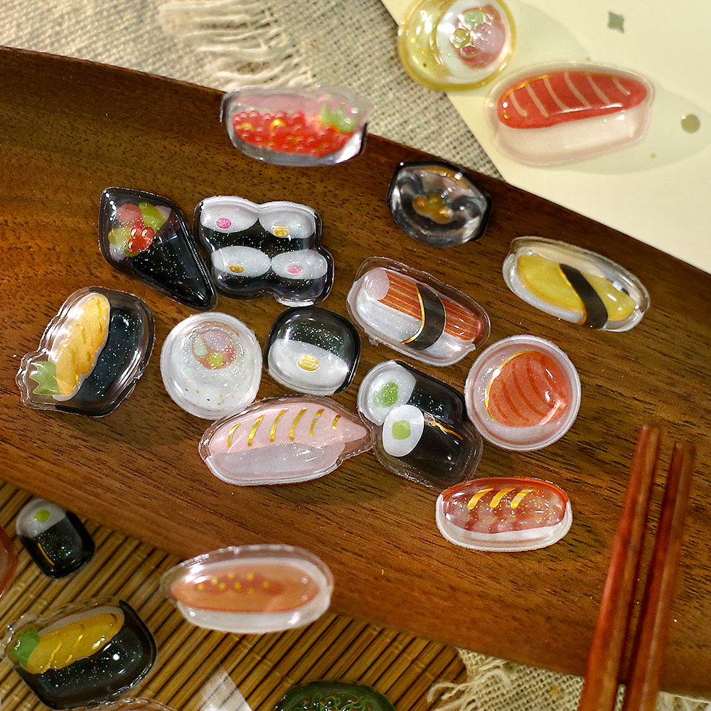 BGM Kyururun Seal — Sushi — applied in a journal