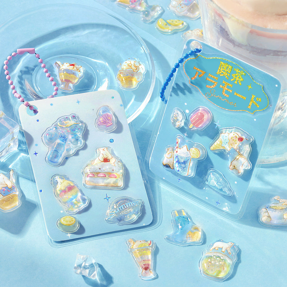 BGM Kyururun Seat Seal: Café à la Mode — Summer Limited Edition — with packaging