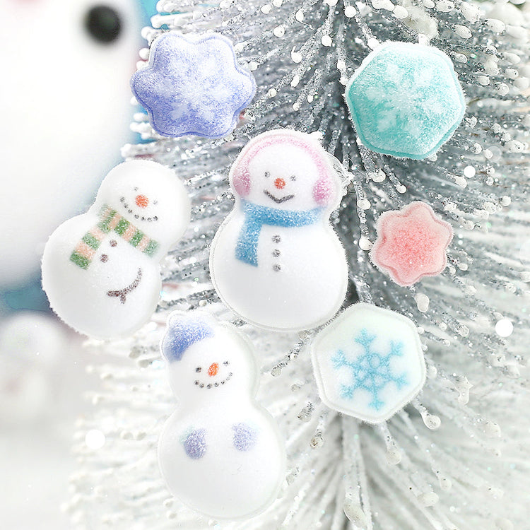 BGM Kyururun Seat Seal: Fluffy Snowman