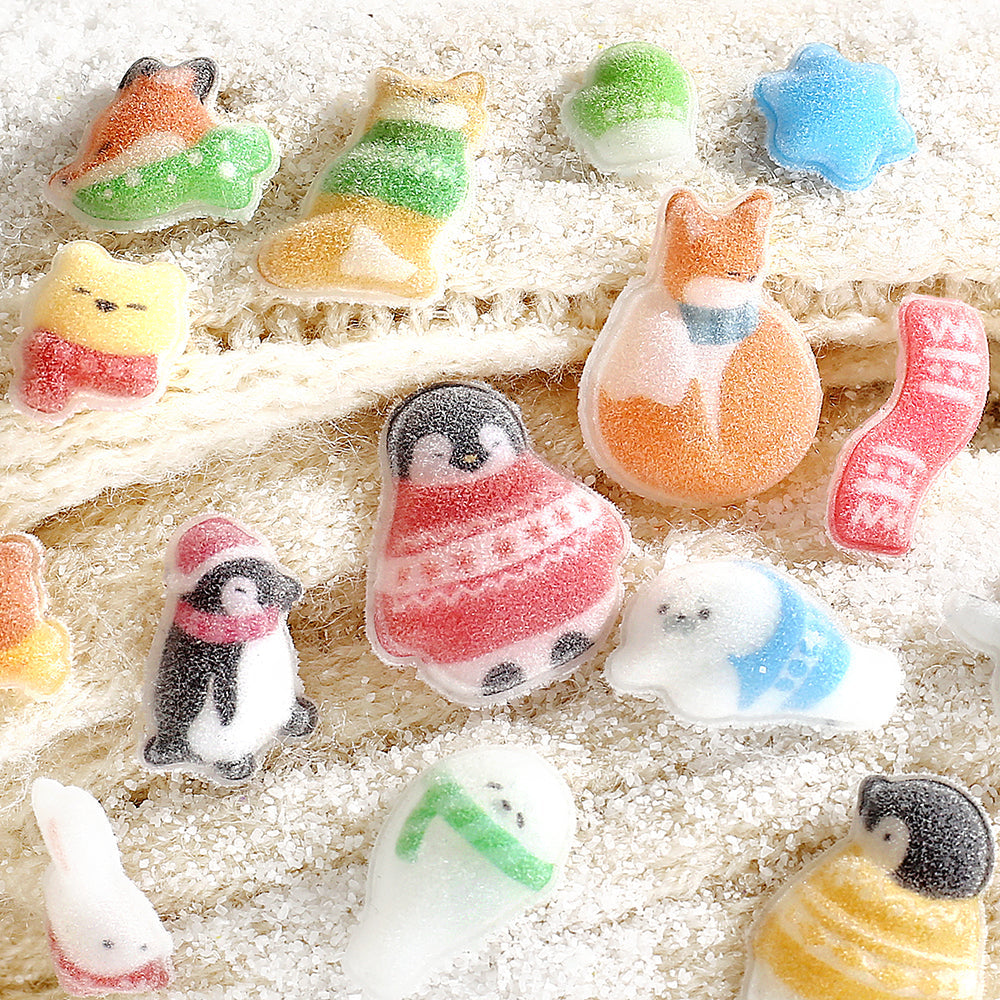 BGM Kyururun Seat Seal: Fluffy Winter Animals