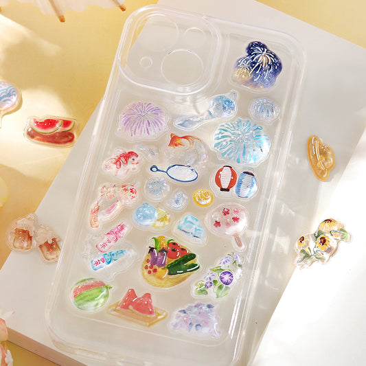BGM Kyururun Seat Seal — Summer Tradition — sticker detail