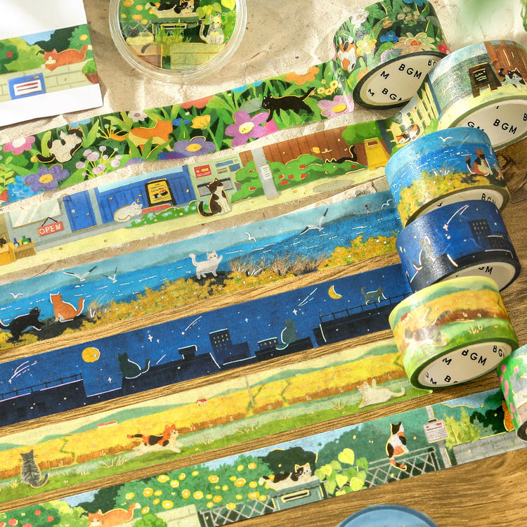BGM Masking Tape Travels with Cats: Back Alley Afternoon