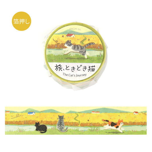 BGM Masking Tape Travels with Cats: Beyond the Wheat Field