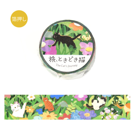 BGM Masking Tape Travels with Cats: Field in Bloom