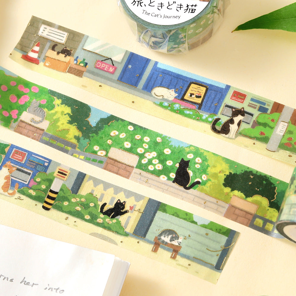 BGM Masking Tape Travels with Cats: Sun-Dappled Garden