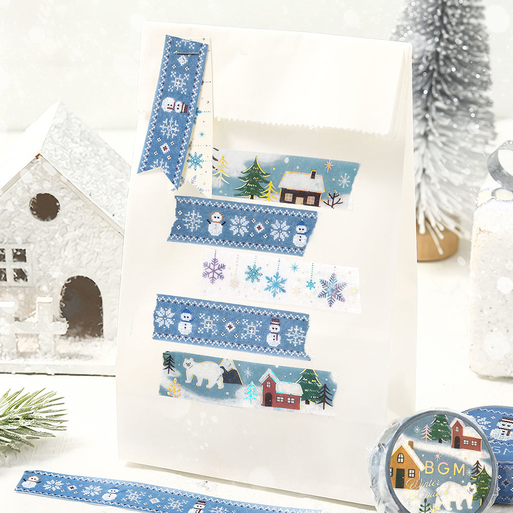 BGM Masking Tape Winter Limited Edition: Knitted Snowman