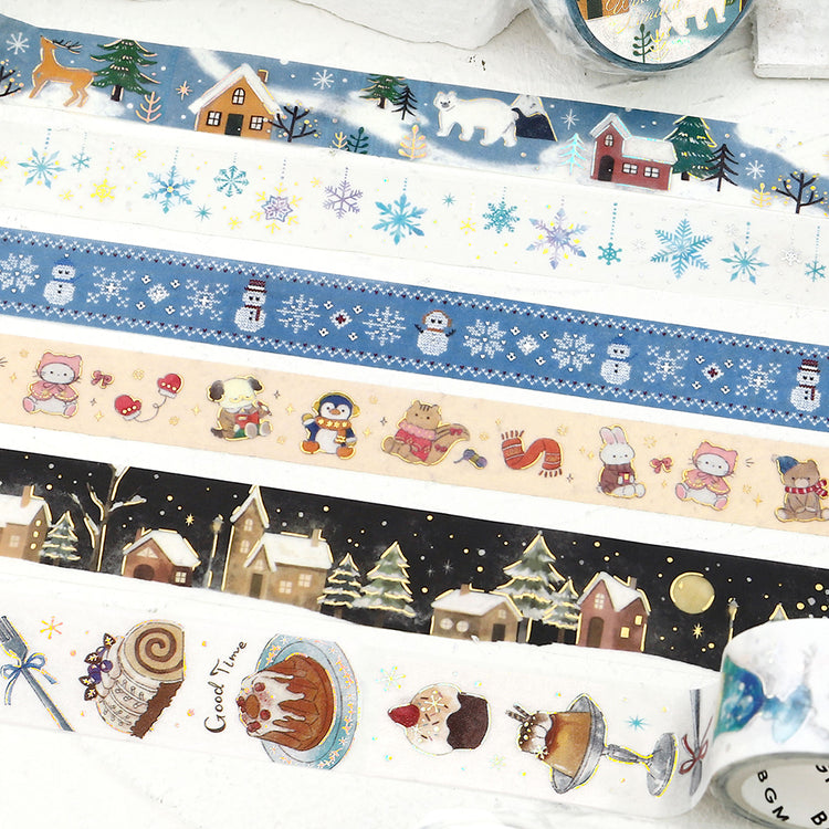 BGM Masking Tape Winter Limited Edition: Snowy Night