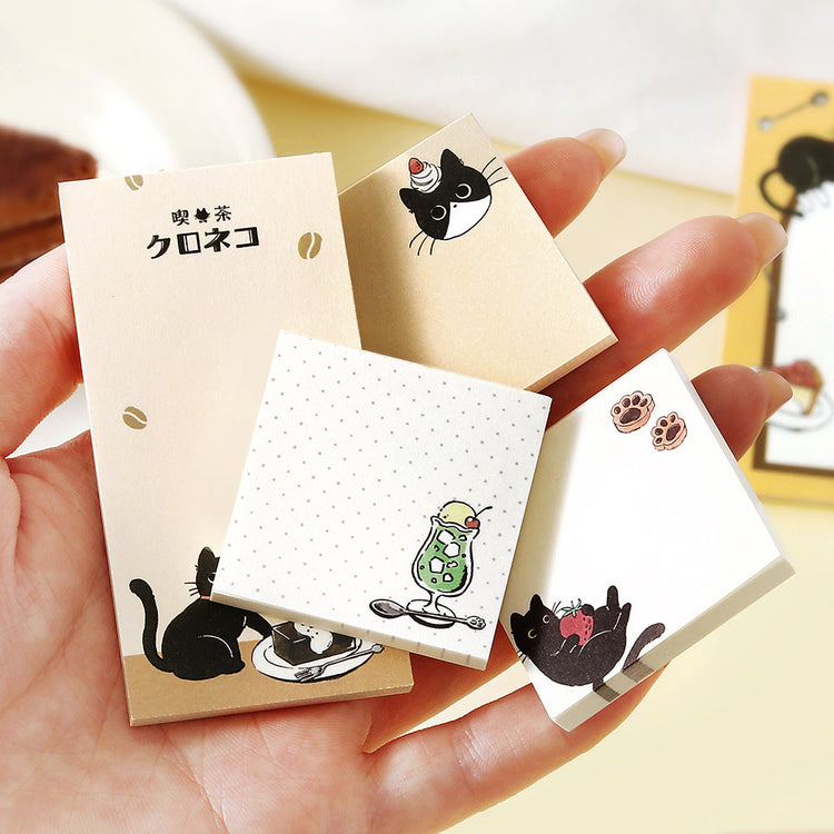 BGM Memo Seal Set: MEMONO — Café Kuroneko — close-up