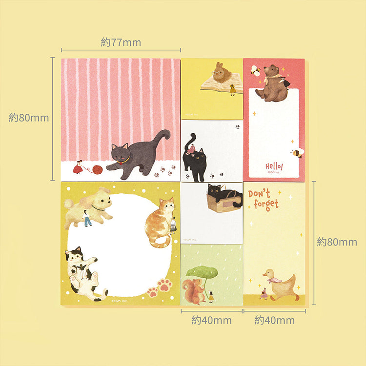 BGM Memo Seal Set: MEMONO - Petit Story