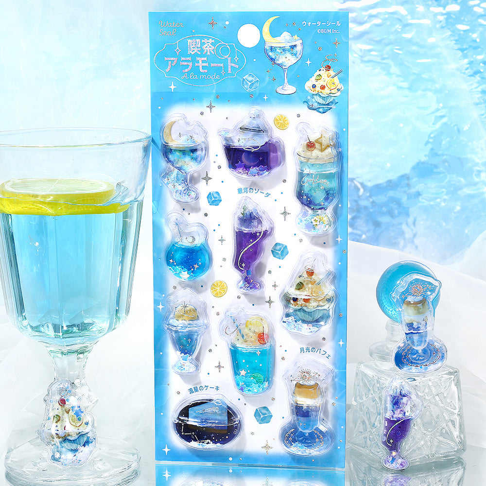 BGM Seat Seal: Cafe À la Mode – Dewy Blue