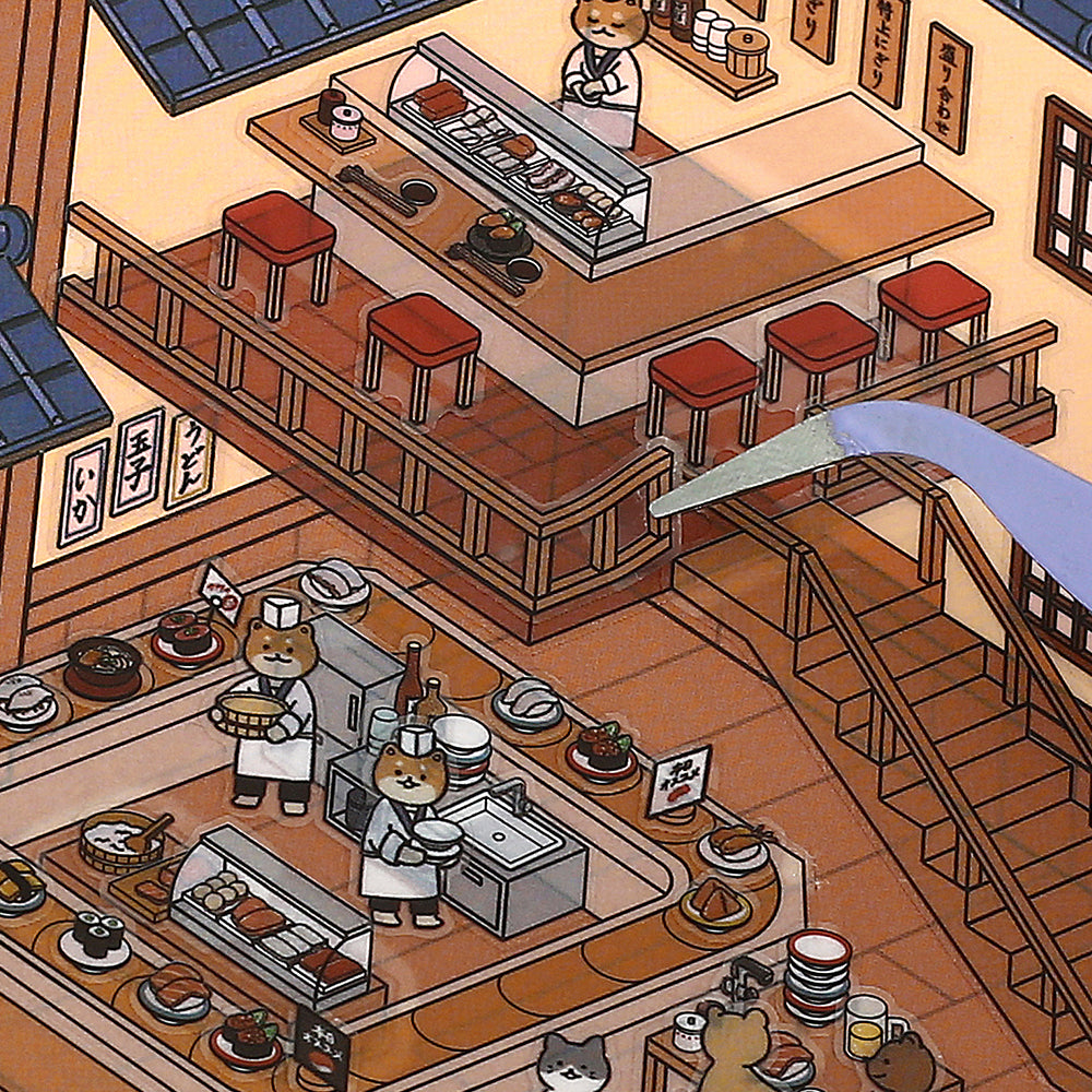BGM Seat Seal — Sushi Shop — sticker detail