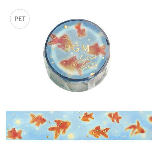 BGM Summer Limited Edition Clear Tape — Fluttering Goldfish — roll front