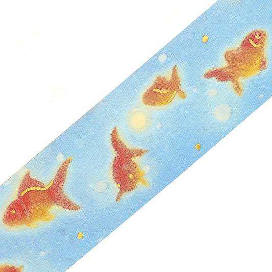 BGM Summer Limited Edition Clear Tape — Fluttering Goldfish — pattern detail