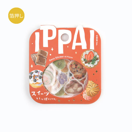 BGM Foil Stamping Flake Seal: Ippai — It's Full of Sweets — sheet front