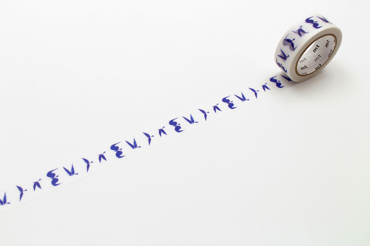 mt x Yamaguchi Ichiro Washi Tape — Blue Bird — pattern detail