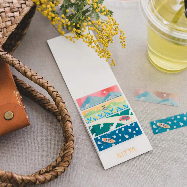 KITTA Masking Tape — Clear Landscape — flat lay