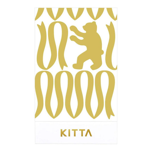 KITTA Masking Tape — Clear Parts Gold Foil — pattern detail