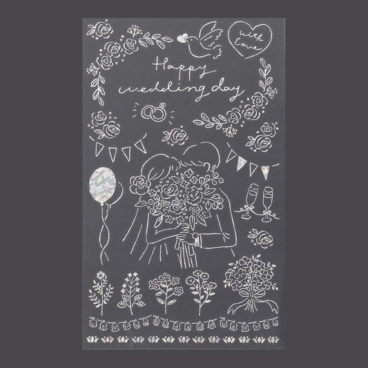 Midori Foil Transfer Sticker for Decoration — Wedding Ceremony — sticker detail