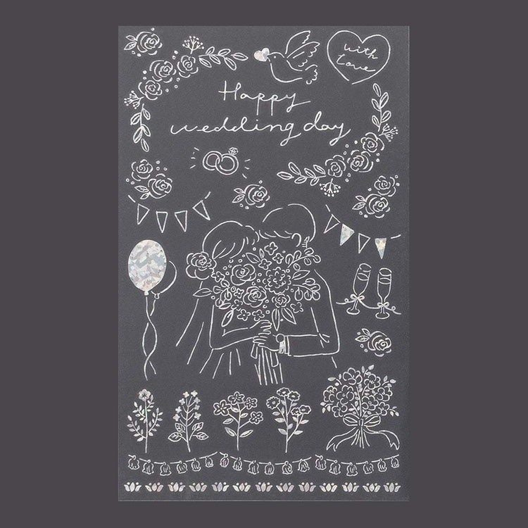 Midori Foil Transfer Sticker for Decoration — Wedding Ceremony — sticker detail