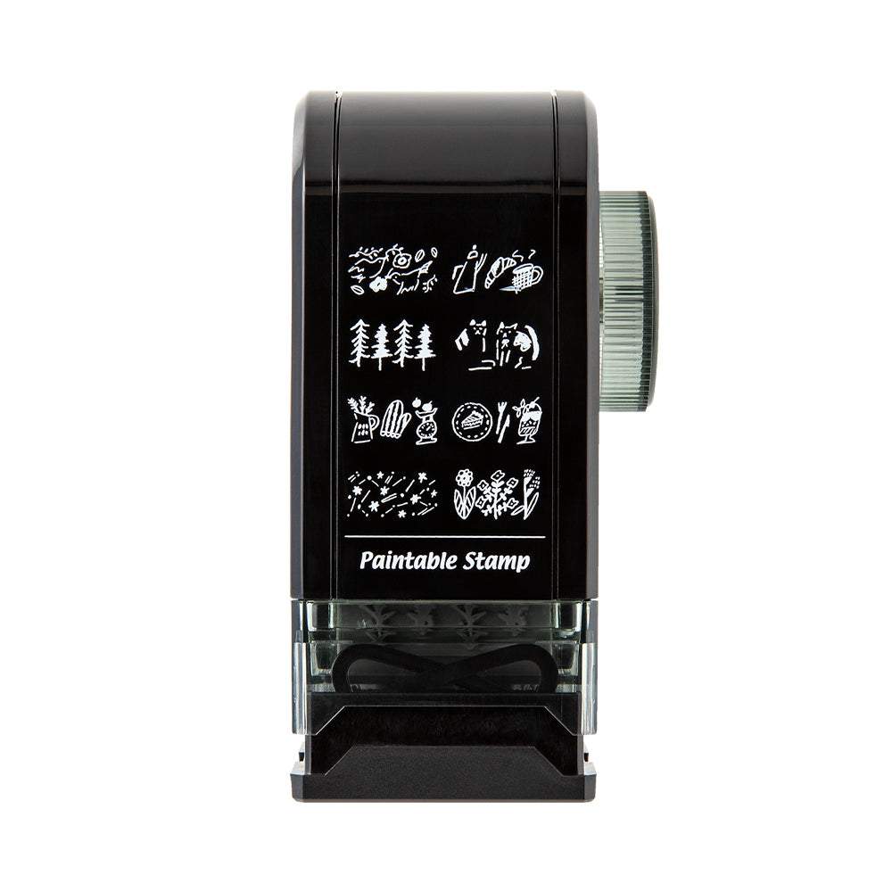 Midori Paintable Rotating Stamp Dial — Connection — stamped impression