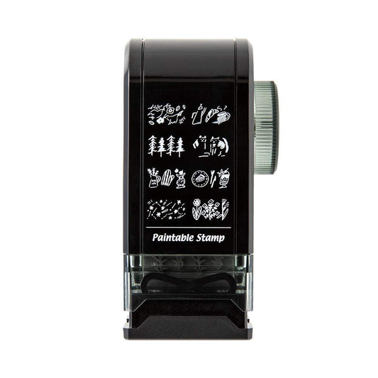 Midori Paintable Rotating Stamp Dial — Connection — stamped impression